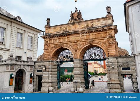 Pilsen Plzen, Czech Republic - May 27, 2018: Main Gate of the Plzensky ...