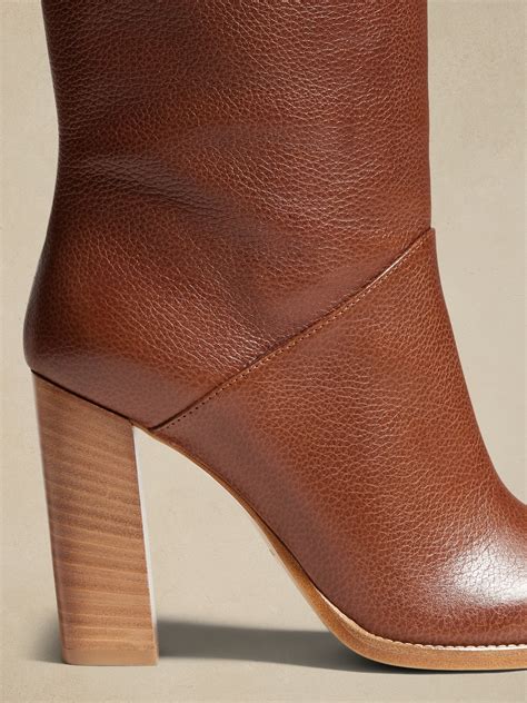 Lorca Leather Boot | Banana Republic