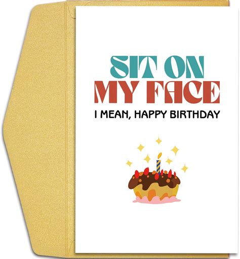 Amazon.com : Qiliji Dirty Birthday Card for Wife Girlfriend, Funny ...