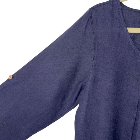 Un Coeur En Ete' Womens Linen Dress Size Large Made i… - Gem