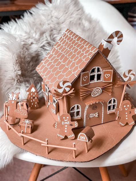 Tiny cardboard gingerbread houses – Artofit