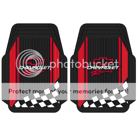 Plasticolor Chevy Chevrolet Racing Style 2pc Front Black Rubber ...