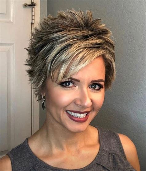 Short Spiky Hairstyles With Long Bangs