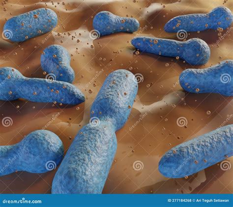 Clostridium is a Rod Shape Bacterium that Produces Dangerous Toxins Stock Illustration ...
