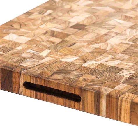 Teakhaus End Grain Butcher Block Rectangular Cutting Board, Medium ...