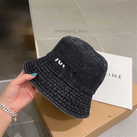 Fisherman Bucket Hat Designer Miu Cowboy Female Face Small Spring ...