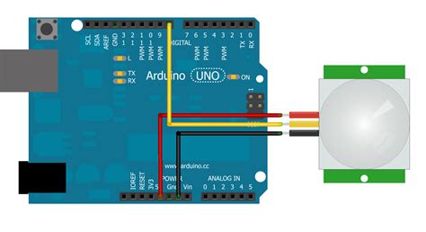 Схема подключения датчика движения HC-SR501 - MicroPi