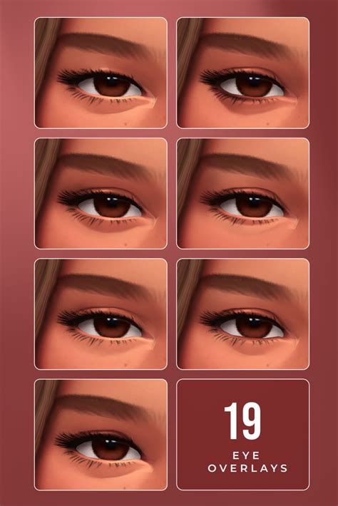 Eye shape overlays | Sims 4 cc eyes, Sims, The sims 4 skin