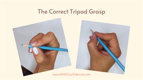 Develop your preschool child's correct tripod pencil grasp