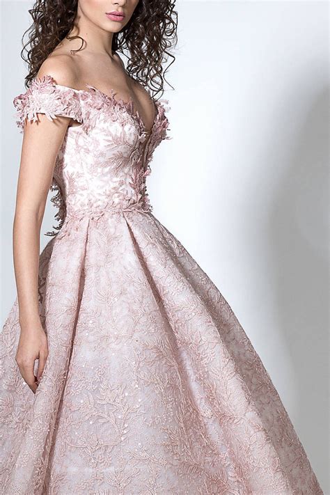 Blush wedding dress Boho bridal gown dress with open back | Etsy