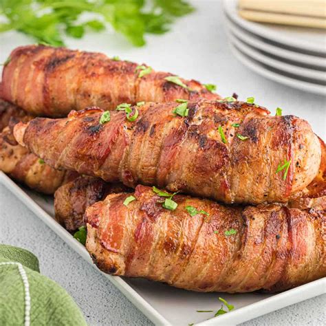 Grilled Bacon Wrapped Chicken Breast - grillonadime.com
