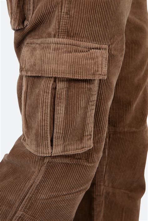 Vintage Corduroy Cargo Pants - Brown - Brown / 30 | Mens khaki cargo ...