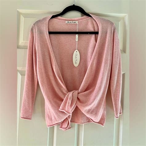 Alashan's Claudia Nichole Silk and Cashmere Wrap Cardigan, Small, Soft ...