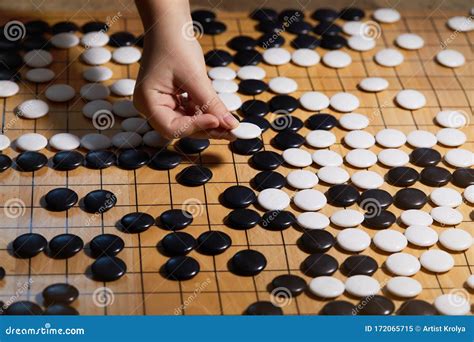 Go Game or Weiqi Wei-chi - Traditional Chinese Board Game. Stock Image ...