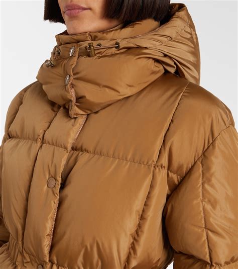 Agneux quilted down jacket in brown - Moncler | Mytheresa