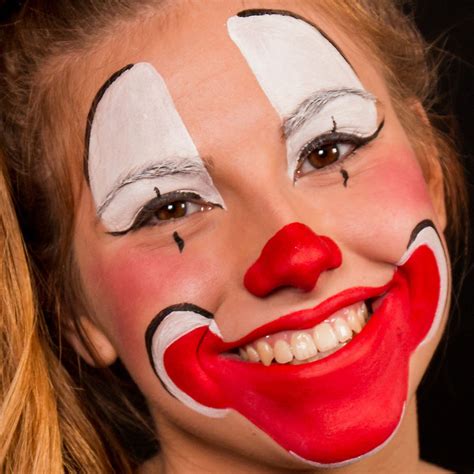 Simple Clown Face Paint