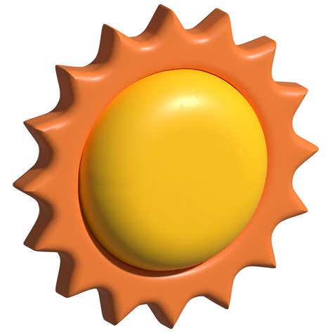 3d illustration of sun 18779913 PNG
