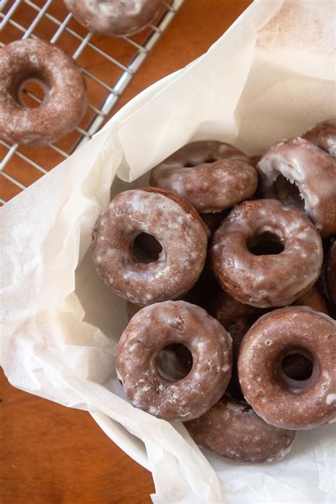 Mini Chocolate Glazed Donuts - Taffey Bakery