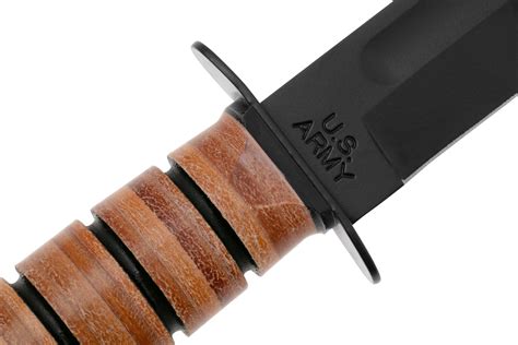 KA-BAR U.S. Army Knife 5020 Plain Edge, Leather, FRN sheath, survival knife | Advantageously ...