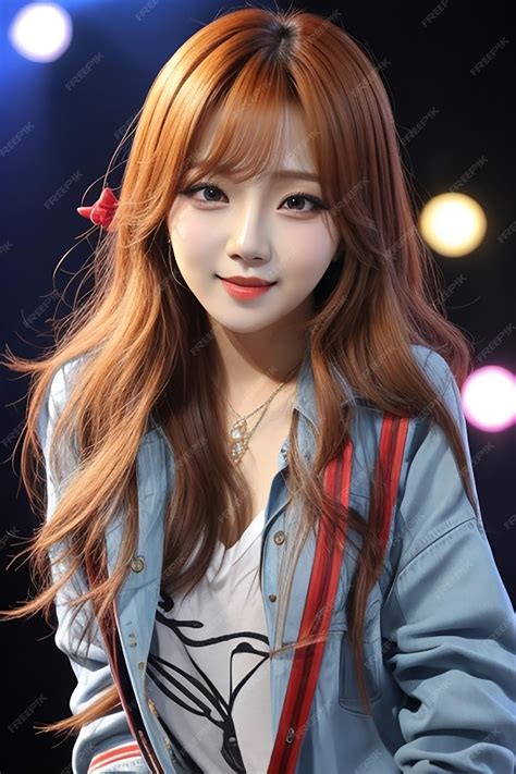 Premium AI Image | Cute Korean anime style female cartoon character photo ai generated