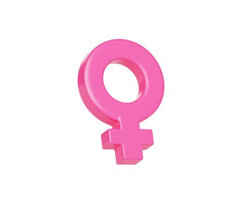 Female gender symbols girl or women sign 3d background illustration 21192960 PNG