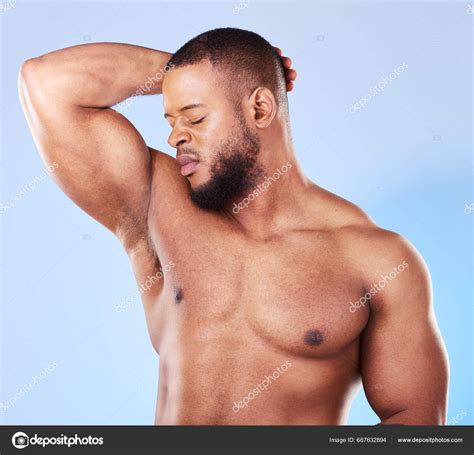 Man Armpit Bad Smell Studio Body Odor Deodorant Cleaning Skincare Stock ...