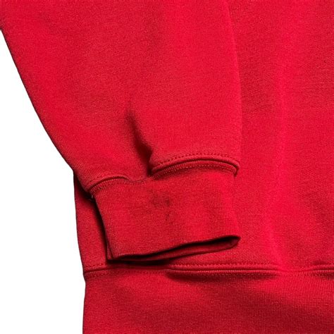 Vintage 2000s Carhartt Logo Red Pullover Hoodie - Siz… - Gem