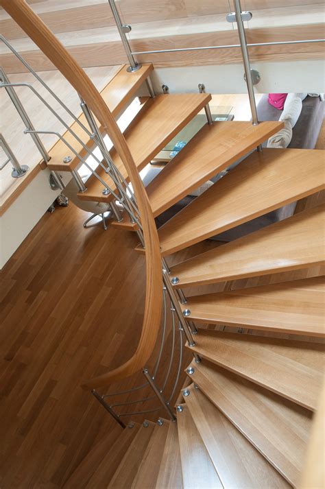 Wood Spiral Stairs