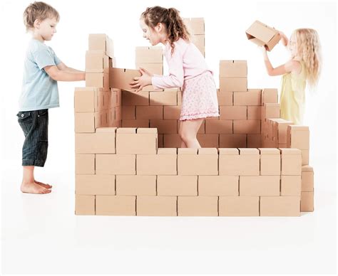 Amazon.com: GIGI BLOKS Jumbo Cardboard Building Blocks for Kids - 100 ...