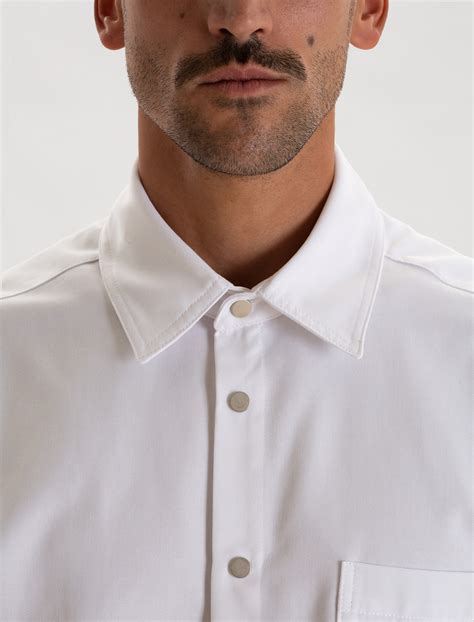 Premium white work shirt, a perfect fusion of design and quality. - Qooqer