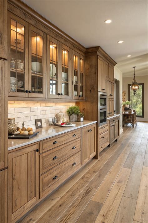 The Warm Wood Kitchen Cabinets Trend That's Here to Stay in 2025 | Lake ...