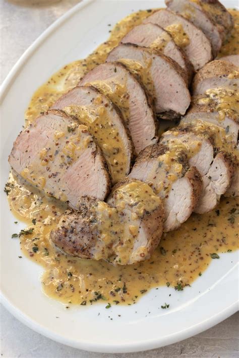 Roast Pork Tenderloin with Dijon Mustard Sauce – A Foodcentric Life