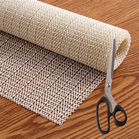 Non Slip Area Rug Pad With Scissors , Anti Skid Carpet Mat Rug Grip ...