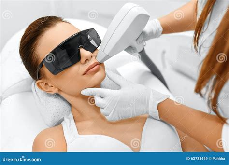 Face Care. Facial Laser Hair Removal. Epilation. Smooth Skin. Stock Image - Image of cosmetic ...