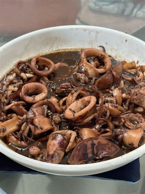 Adobong Pusit Recipe in 2025 | Adobong pusit, Pretty food, Pusit recipe