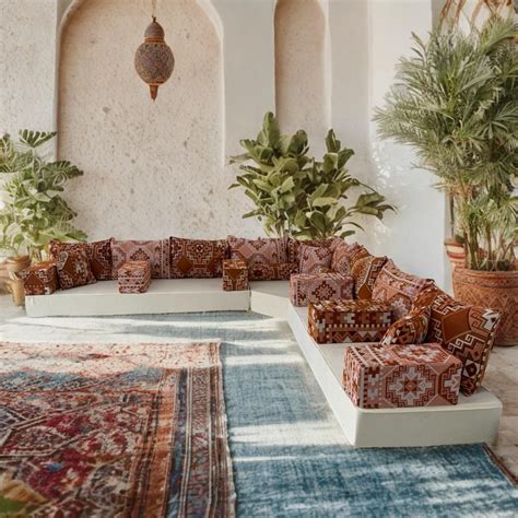Moroccan Floor Sofa Set | Modular Velvet Corner Seating - Etsy Canada ...