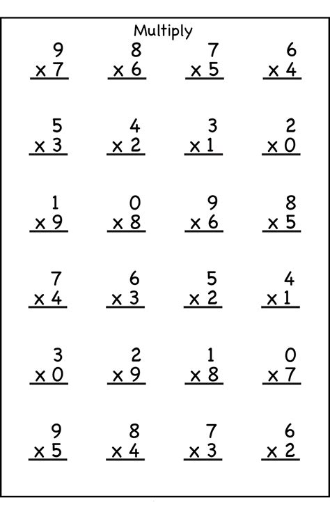Multiplication Worksheets | Multiplication worksheets, Multiplication ...
