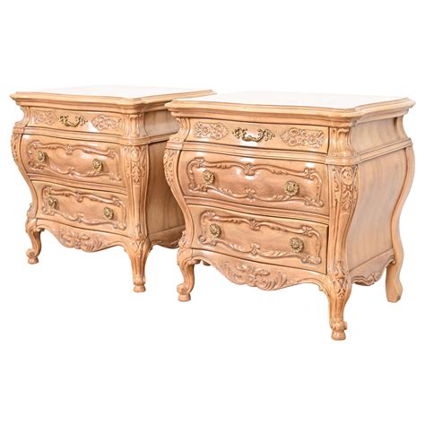 Dixie Provincial Style Bedside Chest of Drawers Nightstand For Sale at ...