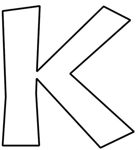 Free Printable Bubble Letter K