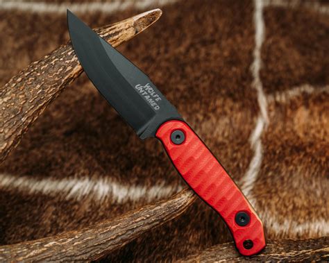 Half Face Blades - Feather Light - HFB x Derek Wolfe - Cherry and Black G10, Armor Black ...