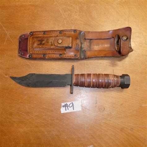 Lot #9 - Vintage Camillus Combat Knife with Leather Sheath - NorCal ...