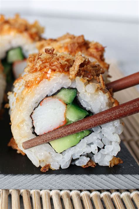Crunchy Calafornia Roll Sushi Recipe - Knife and Soul