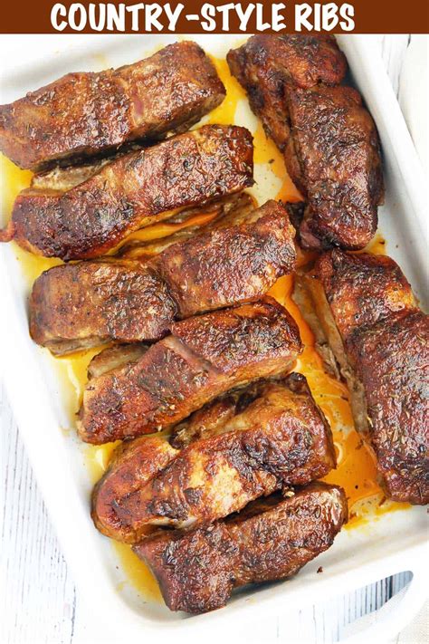Oven-Baked Country Style Ribs | Healthy Recipes Blog | Pork rib recipes ...
