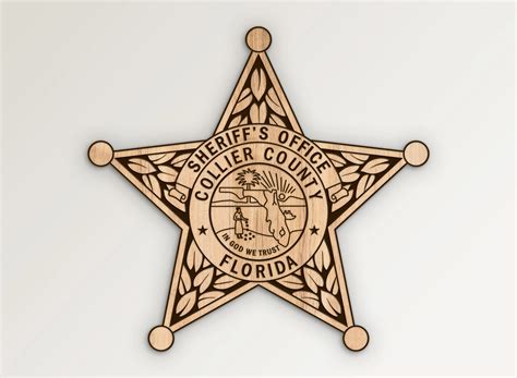 Collier County Florida Sheriffs Office Star Badge SVG Vector Files ...