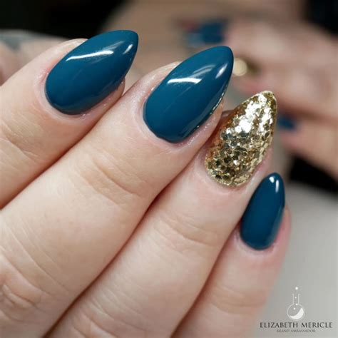 27+ Dark Teal Nails Ideas to Steal This Month - Nail Designs Daily
