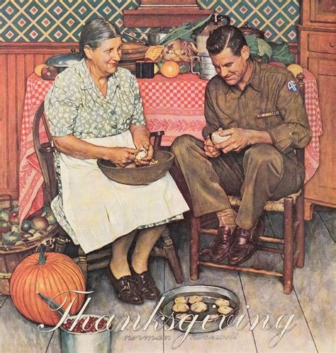 Thanksgiving Norman Rockwell 1940s Norman Rockwell Original Freedom