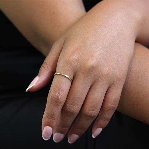 9ct Solid Gold 2mm Wedding Band Stacking Ring By jewellerybox