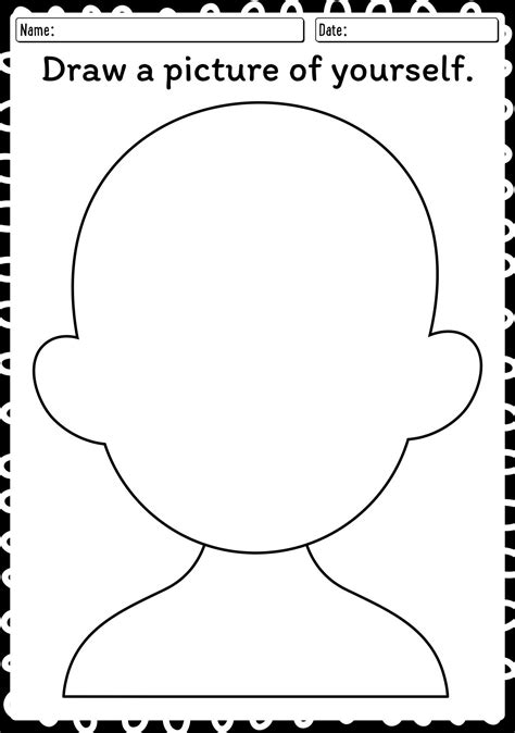 Self Portrait Drawing For Preschoolers