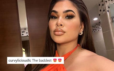 "YOU ARE HER" - Ex-UFC fighter Rachael Ostovich wows in a stunning orange halter-neck and ...