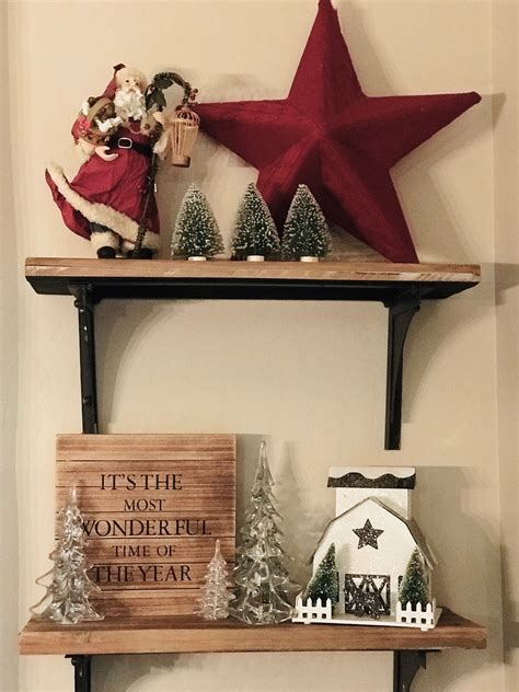 Christmas Decoration Ideas For Shelves at Emma Candy blog